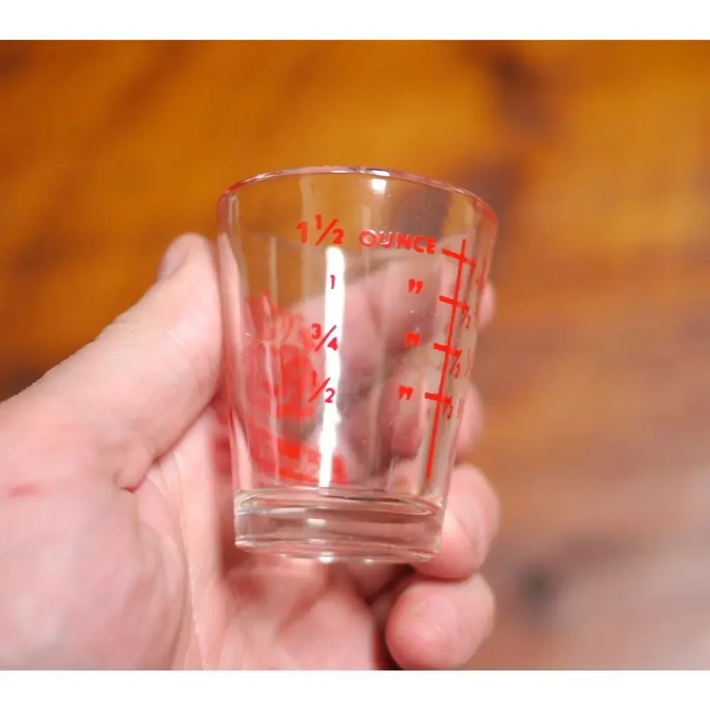 Vintage HOLLAND HOUSE Advertising Measuring Cup Cocktail Mix Jigger Shot Glass 1